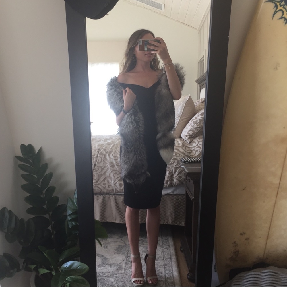 Lillie Rubin Real Fox Fur Scarf